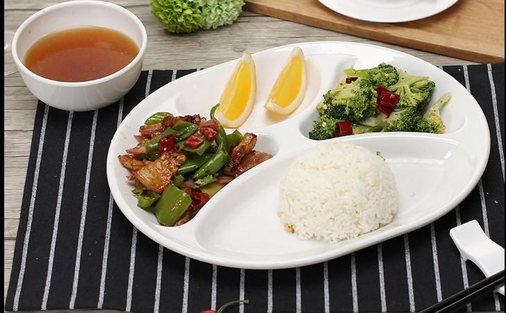 营养与效率的双重奏 多功能分格餐盘的用餐哲学